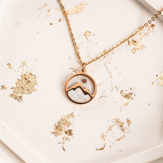 Faith as a Mustard Seed" Necklace in Stainless Steel - Inspirational Jewelry Gift