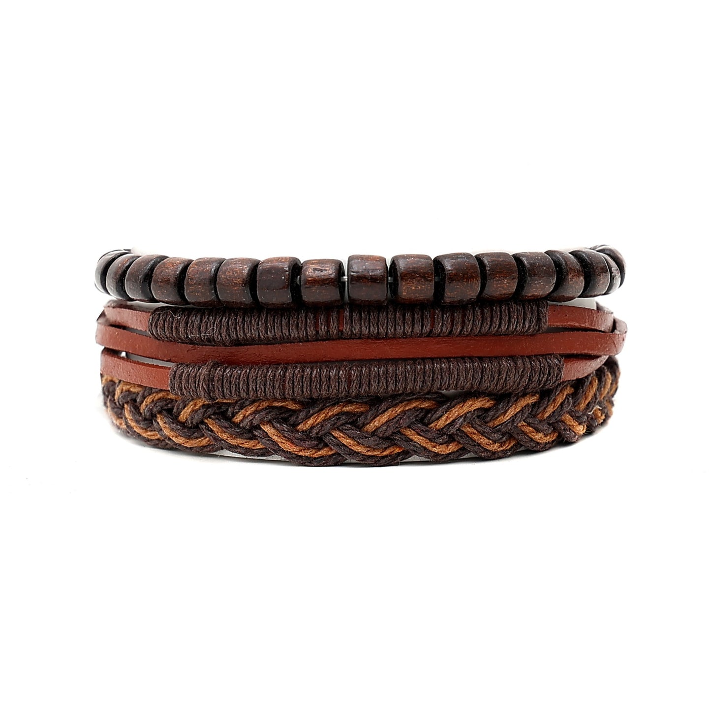Tribal Braiding Kit | DIY Leather Bracelet Making Set with Ethnic Patterns