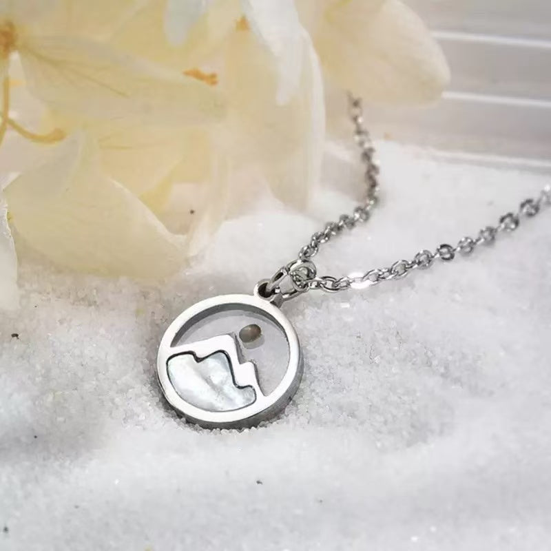 Faith as a Mustard Seed" Necklace in Stainless Steel - Inspirational Jewelry Gift