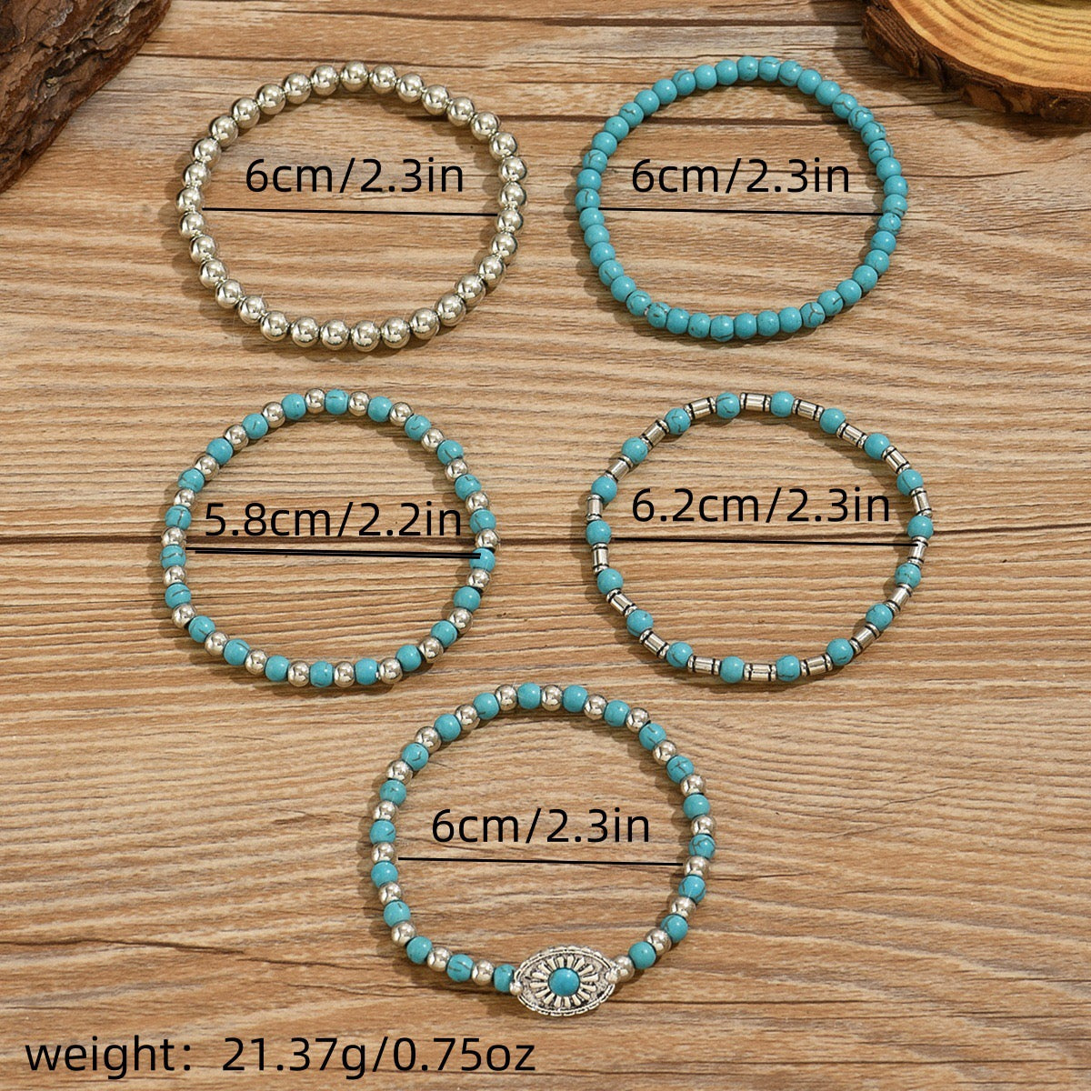 Western Legend Collection | 5-Piece Set with Engraved Cowboy Hat & Turquoise Bracelet